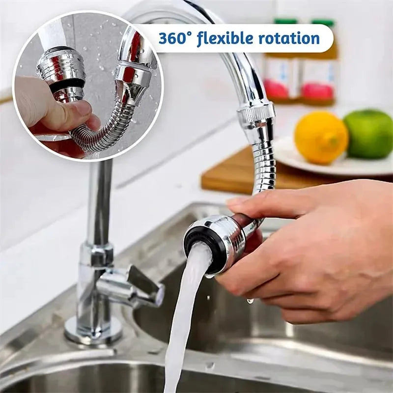 360 Degree Long Faucet | Rotatable Anti-Splash Kitchen Faucet