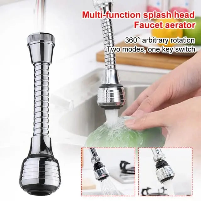 360 Degree Long Faucet | Rotatable Anti-Splash Kitchen Faucet